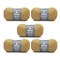 Patons Classic Wool Honey Yarn - 5 Pack of 3.5oz/100g - Wool - 4 Medium - 210 Yards - Knitting/Crochet